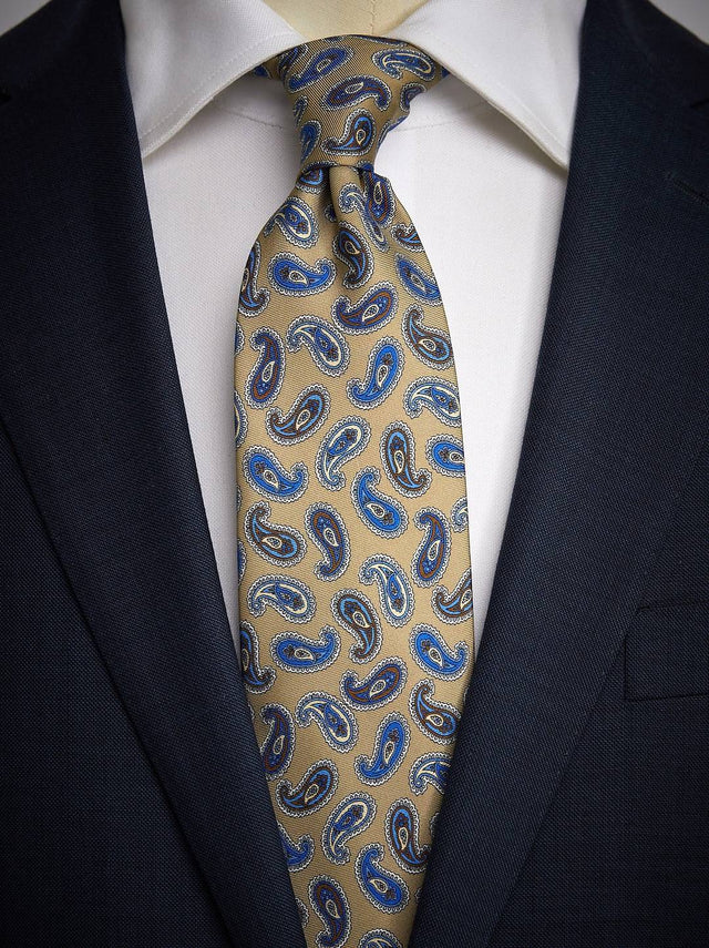 Beige Tie Paisley
