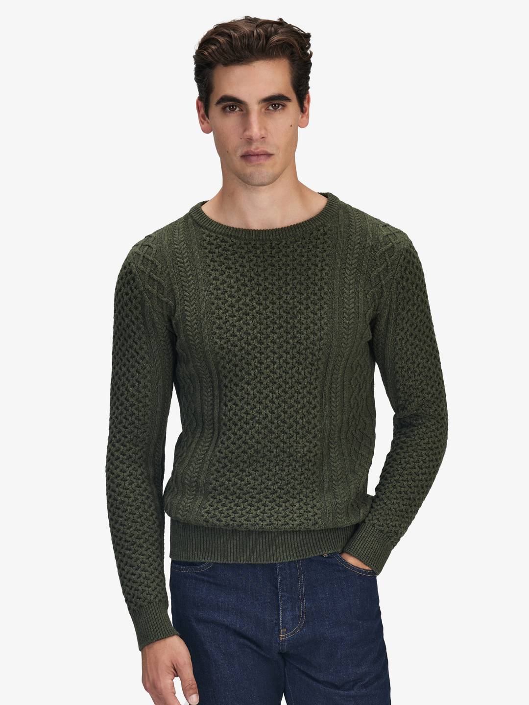 Crew Cable Sweater