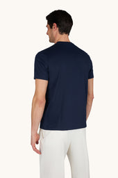 Cotton Jersey T Shirt With Embroidery