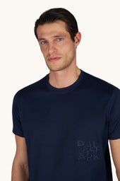 Cotton Jersey T Shirt With Embroidery