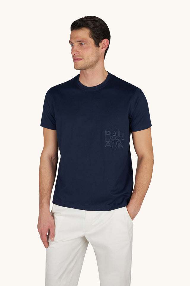Cotton jersey T-Shirt with embroidery