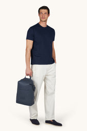 Cotton Jersey T Shirt With Embroidery