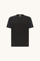 Cotton Jersey T Shirt With Embroideries