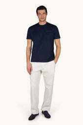 Structured Cotton Jersey T Shirt