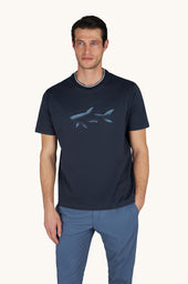 Cotton jersey T-Shirt with Shark print