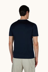 Aqua Touch Cotton T Shirt With Heraldic Embroidery