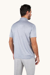 Double Mercerised Cotton Jersey Polo With Pocket