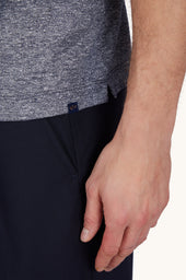 Polo In Linen And Cotton