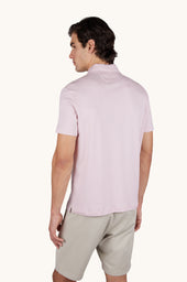 X Soft Polo Shirt In Cotton Interlock With Linen Details