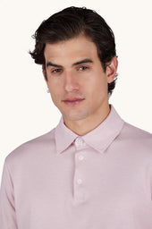 X Soft Polo Shirt In Cotton Interlock With Linen Details