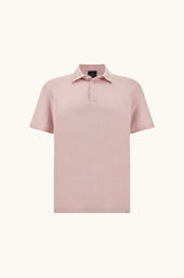 X Soft Polo Shirt In Cotton Interlock With Linen Details