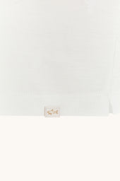 Polo Shirt In Double Mercerised Cotton Jersey With Linen Details