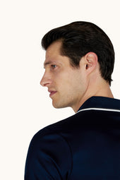 Polo Shirt In Aqua Touch Cotton With Heraldic Embroidery