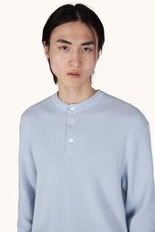 Crew Neck Sweater In Piuma Cotton And Microfiber