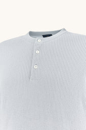 Crew Neck Sweater In Piuma Cotton And Microfiber