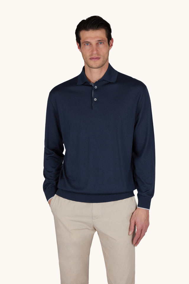 Polo in cashmere and silk Jaipur