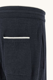 Leisure Pants In Wool And Silk Knit