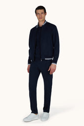 Leisure Pants In Wool And Silk Knit