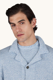Cardigan In Piuma Cotton