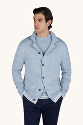 Cardigan in Piuma cotton