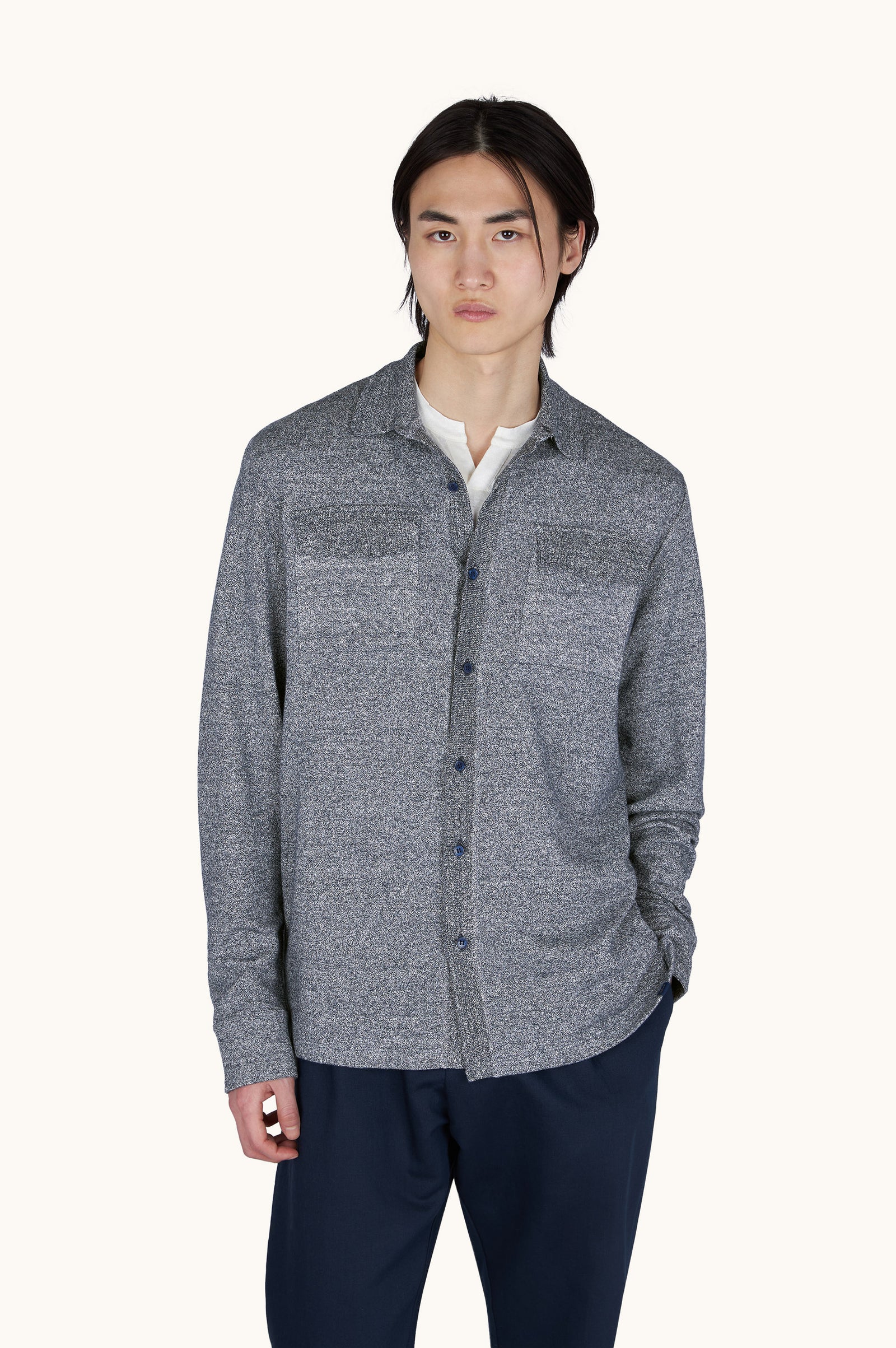 Overshirt In Linen And Urukai Cotton