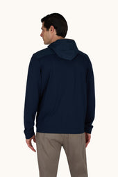 X Soft Zip Up Sweatshirt In Viscose With Alcantara Details