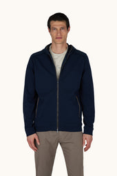 X‑Soft zip‑up sweatshirt in viscose with Alcantara® details