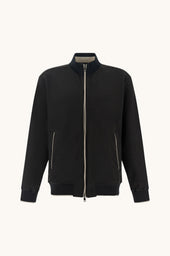Zip Up Sweatshirt In Active Fleece Cotton