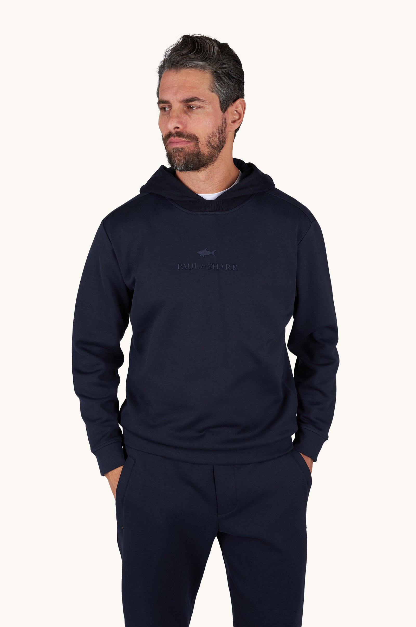 Hoodie In Active Fleece Cotton