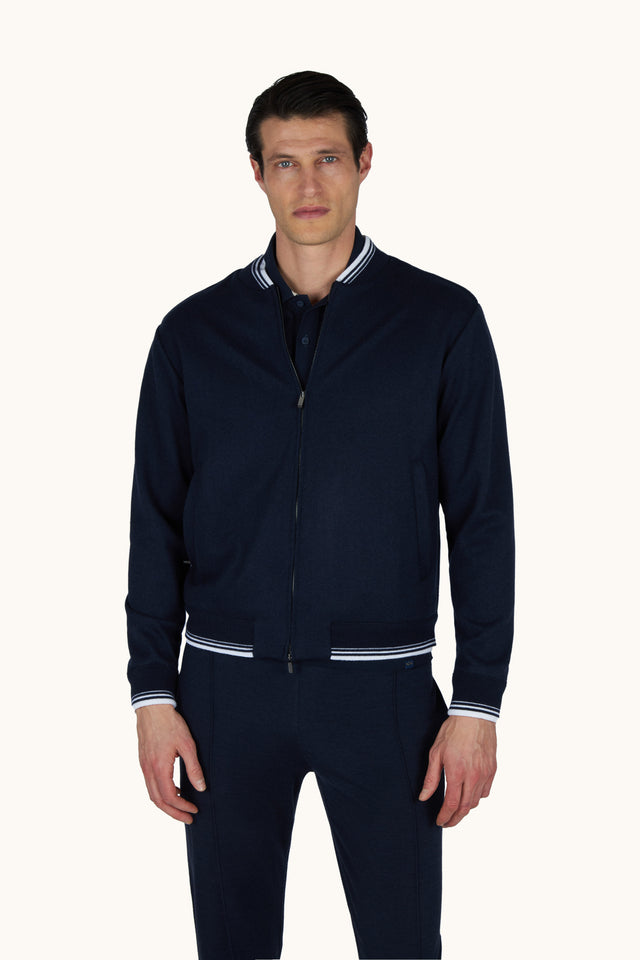 Bomber in cashmere