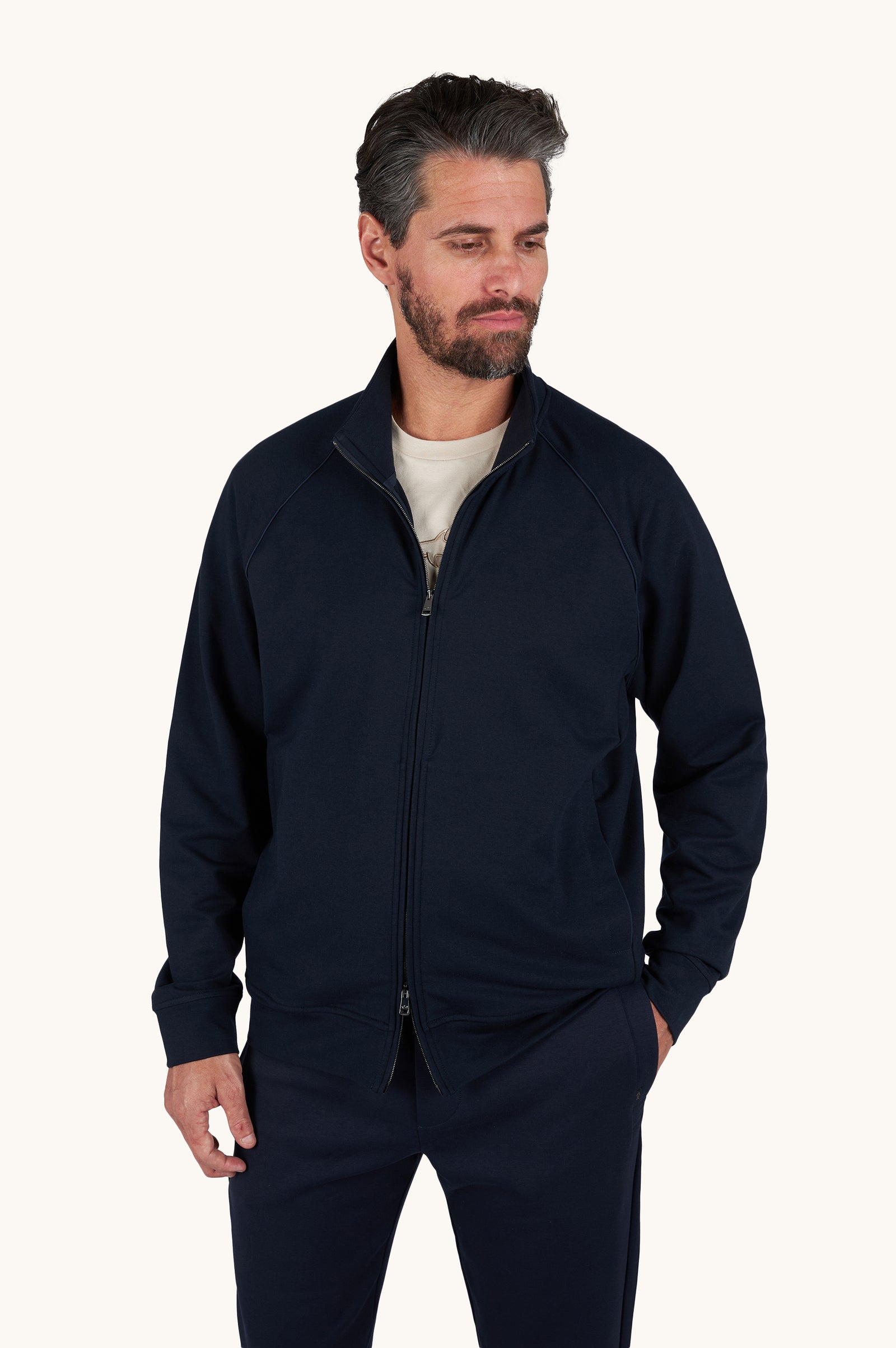 X Soft Zip Up Sweatshirt In Cotton
