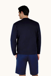 Sweatshirt In Active Fleece Cotton With Shark Print
