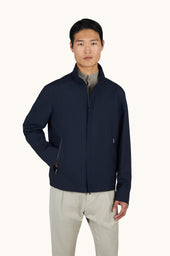 Jacket in wool and silk