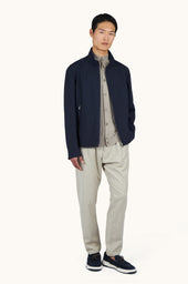 Jacket In Wool And Silk
