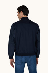 Hybrid Bomber In Wool And Silk
