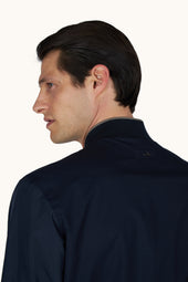 Hybrid Bomber In Wool And Silk