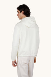 Reversible Windbreaker In Linen Jersey And Typhoon Platinum
