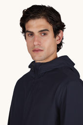 Reversible Windbreaker In Wool And Silk