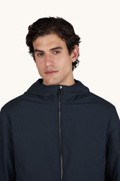 Reversible Windbreaker In Wool And Silk