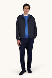 Reversible Windbreaker In Wool And Silk