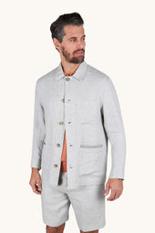 Chore overshirt in linen
