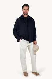 Reversible Overshirt In Cashmere And Technical Fabric
