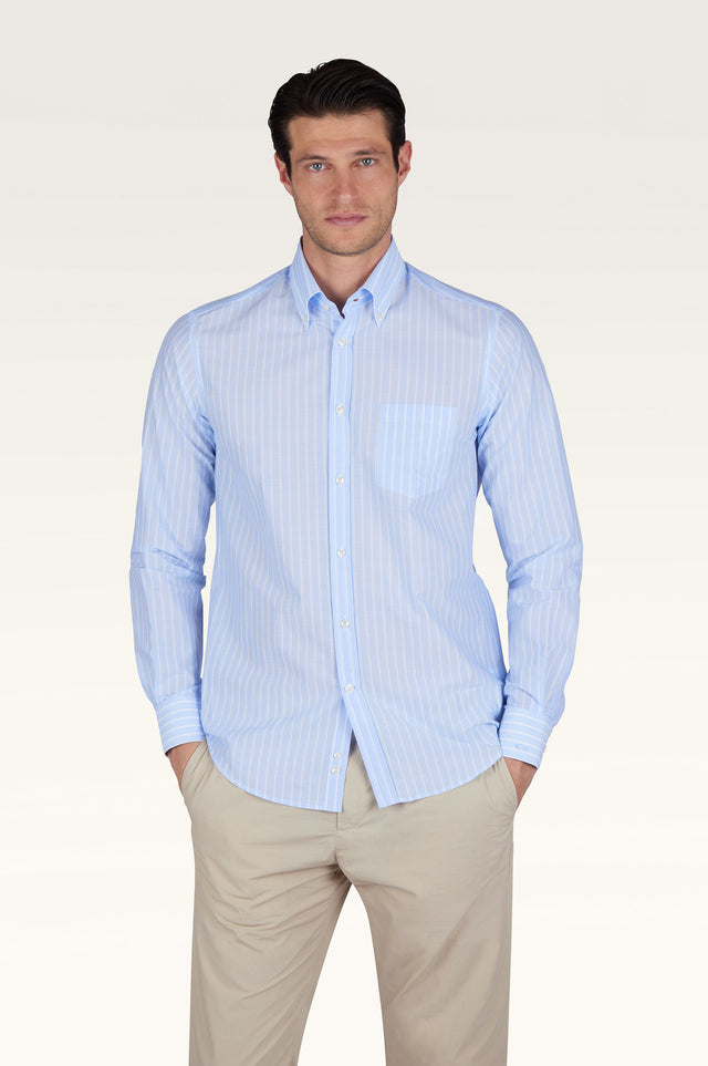 Summer Breeze cotton shirt with striped pattern