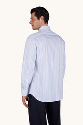 Cotton Twill Shirt With Striped Pattern