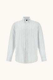 Cotton Twill Shirt With Striped Pattern