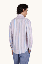 Soffio Linen Shirt With Striped Pattern