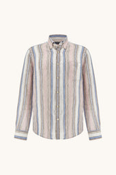 Soffio Linen Shirt With Striped Pattern