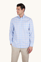 Summer Breeze cotton shirt with check pattern