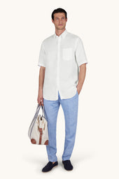 Soffio Linen Shirt With Short Sleeves