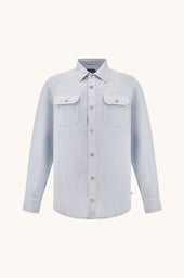 Garment Dyed Linen Overshirt